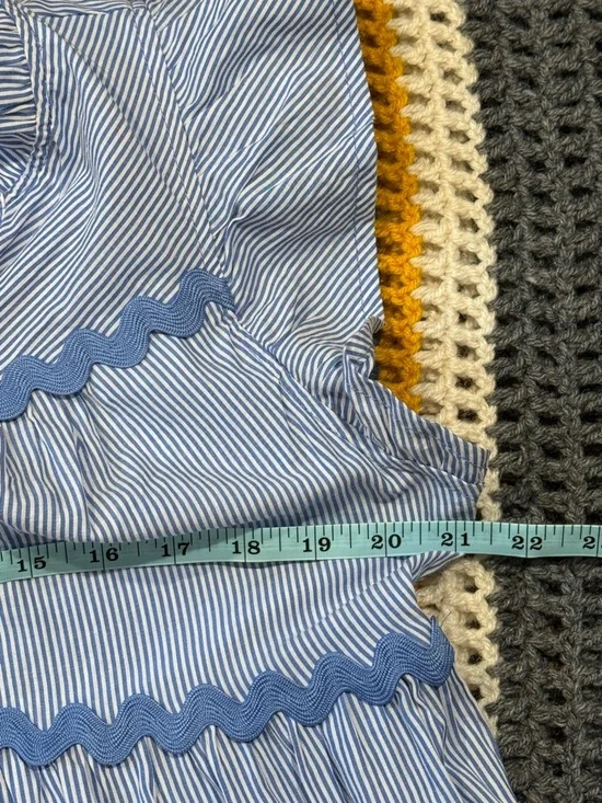 Umgee Blue and White Striped Mini Dress - Picture 8 of 11